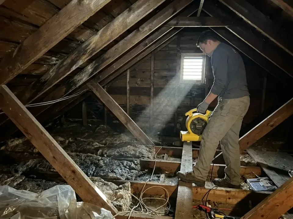 attic-water-damage-drying-proc-007 — frequently asked questions, Emergency Water Extraction & 24/7 Flood Response in McGover…